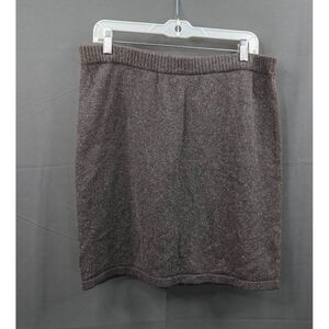 J Jill Womens Sweater Skirt Medium Taupe Minimalist Academia Preppy Mini Y2K